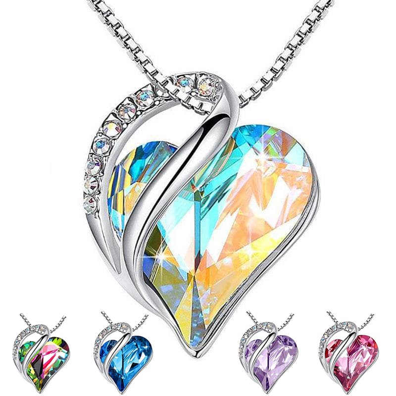 925 Sliver Heart Shaped Geometric Colar Joias Women'S Clavicle Chain Valentine'S Mothers Day Gift