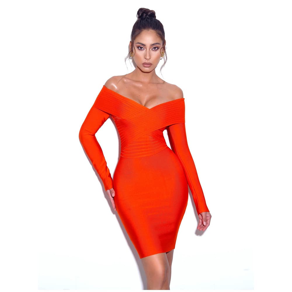 Vestido curto feminino justo com cintura elástica para festa