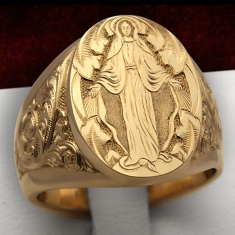 Anel banhado a ouro 7