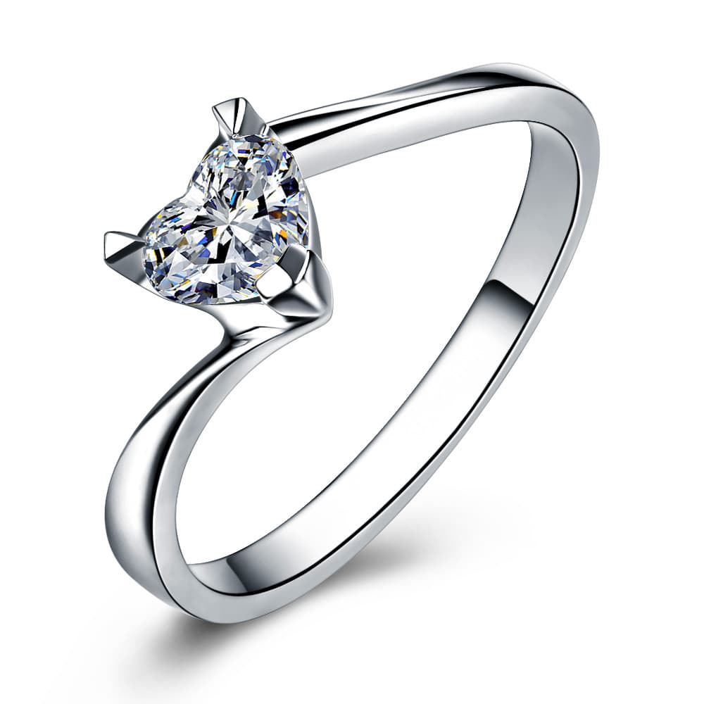 Anel cor Diamante