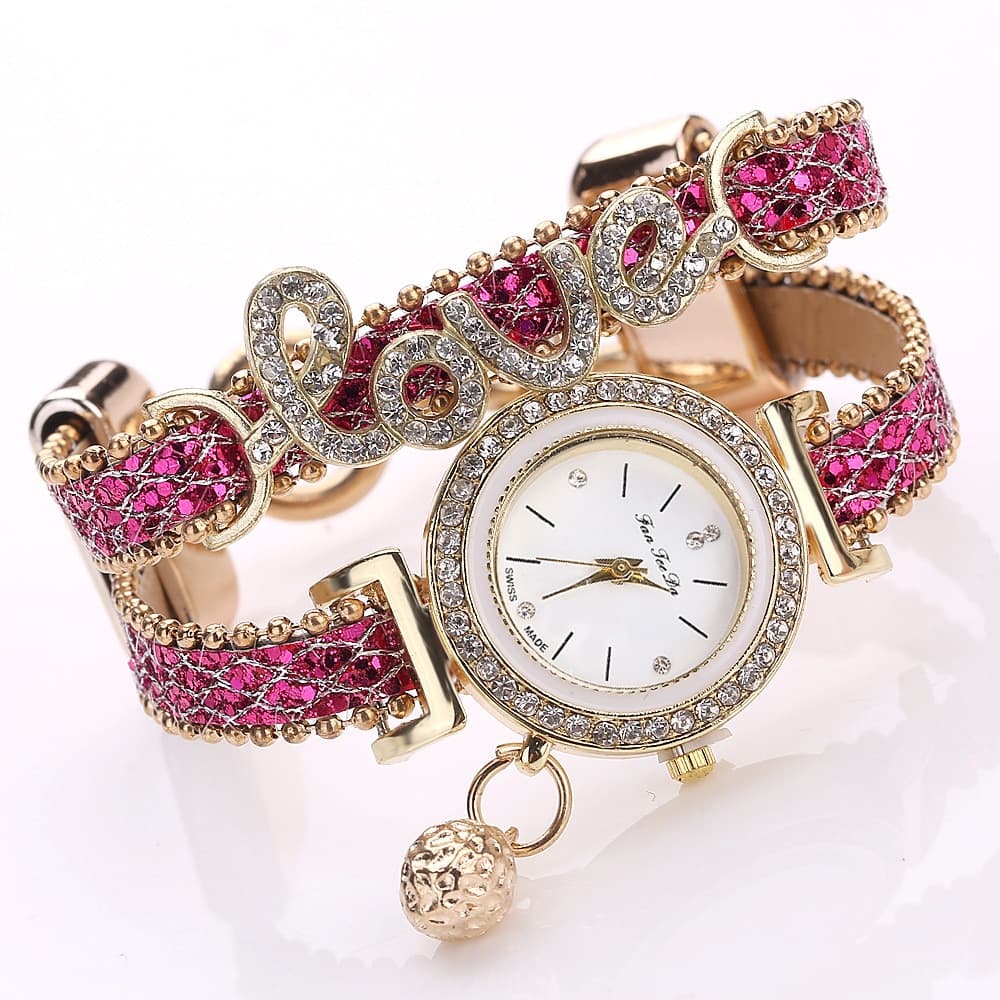 Fanteeda Brand Feminino Pulseira Watches Ladies RelóGio Rhin