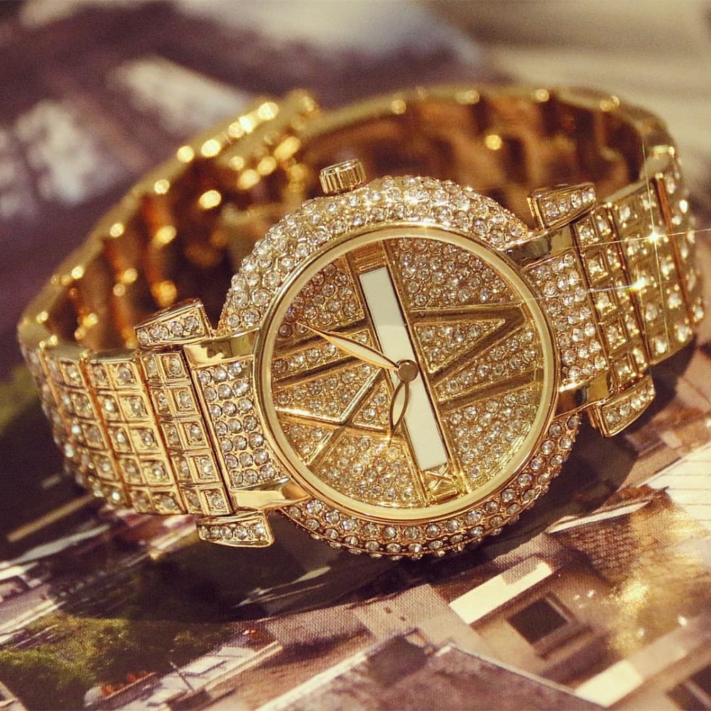 Luxury Diamond Feminino Watches Moda Brand Stainless Steel P