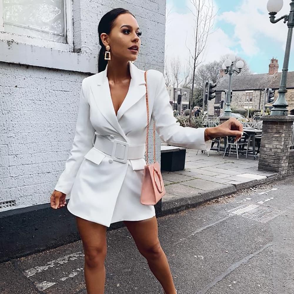 Vestido feminino de comprimento médio para uso externo 4