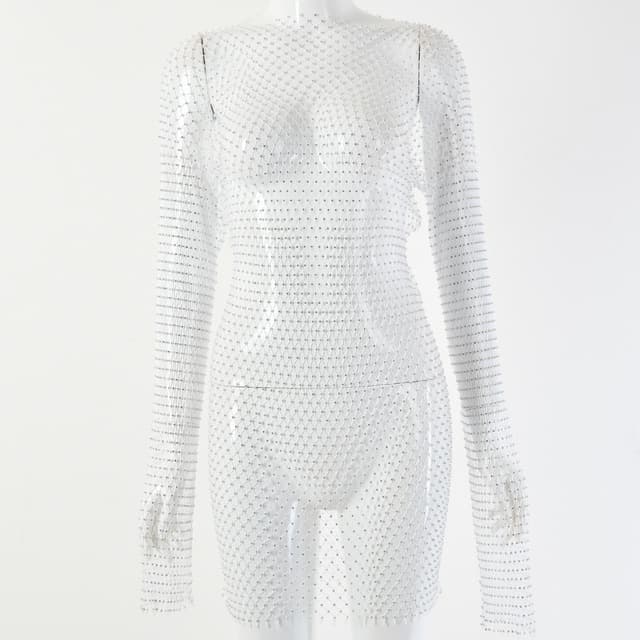 Vestido longo transparente Carnaval 2027 8