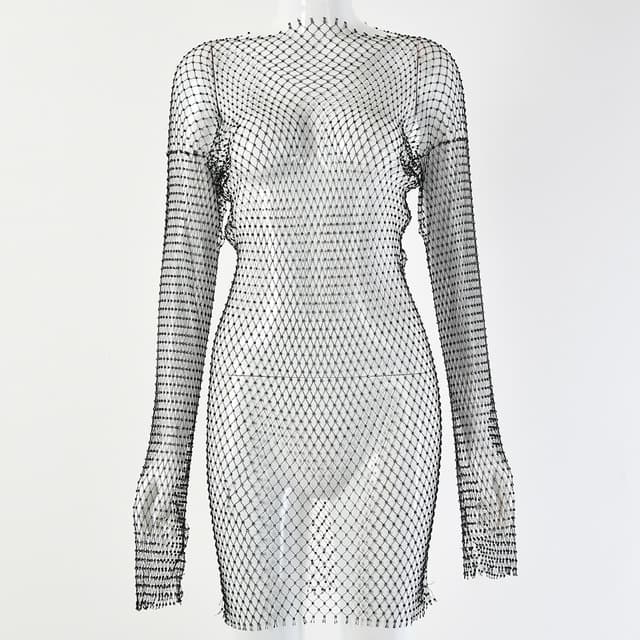 Vestido longo transparente Carnaval 2027 9