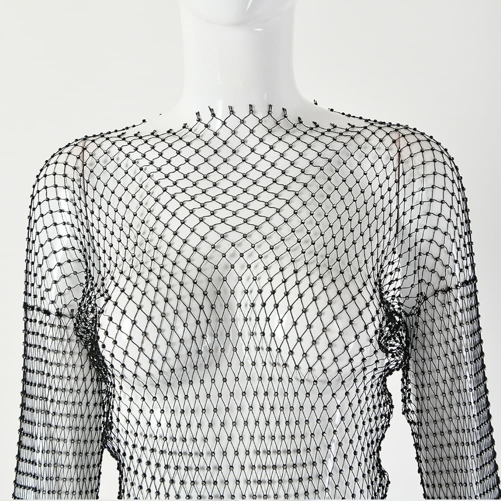 Vestido longo transparente Carnaval 2027 3