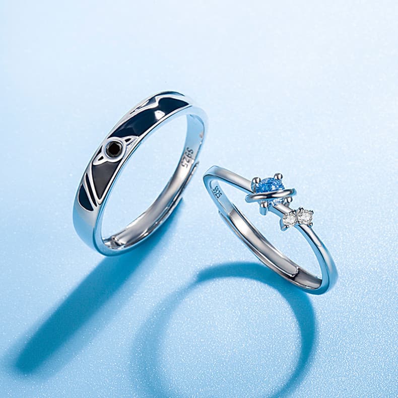 Dream Planet Couple Rings Moda Personality Rings Men And Feminino Rings