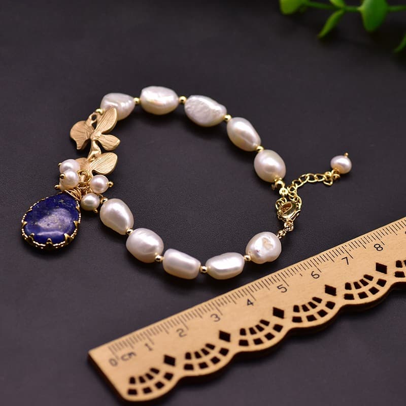 Pulseira Barroca de Pérolas Feminina, Joia Artesanal 2