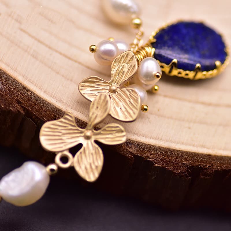 Pulseira Barroca de Pérolas Feminina, Joia Artesanal 5