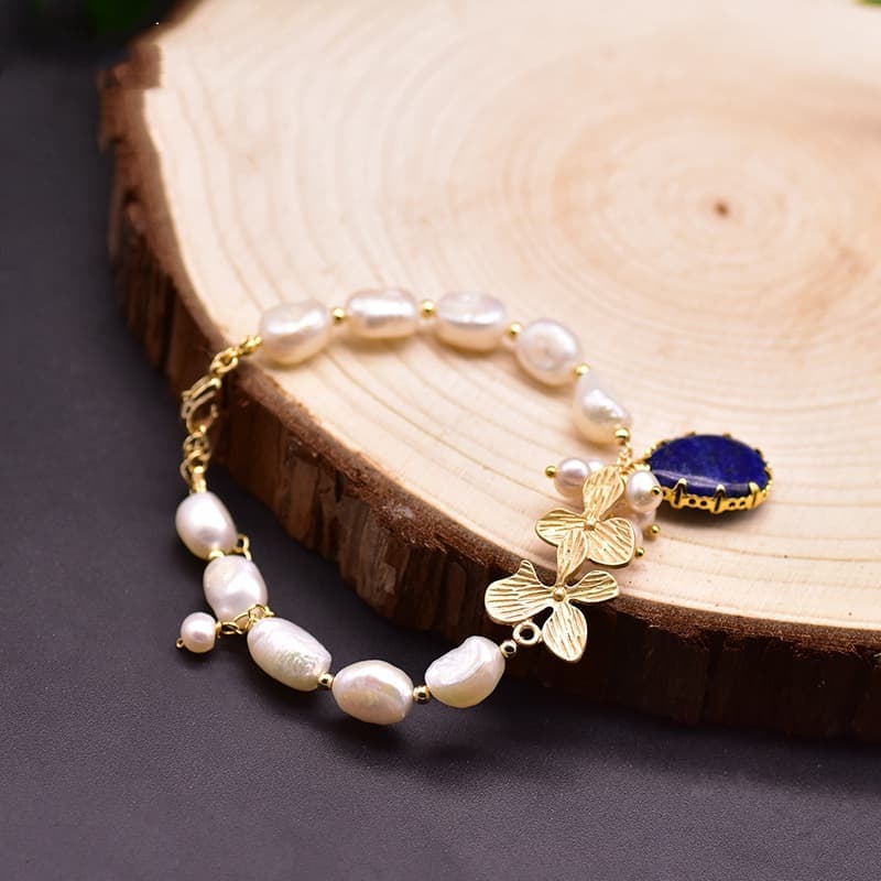 Pulseira Barroca de Pérolas Feminina, Joia Artesanal 4