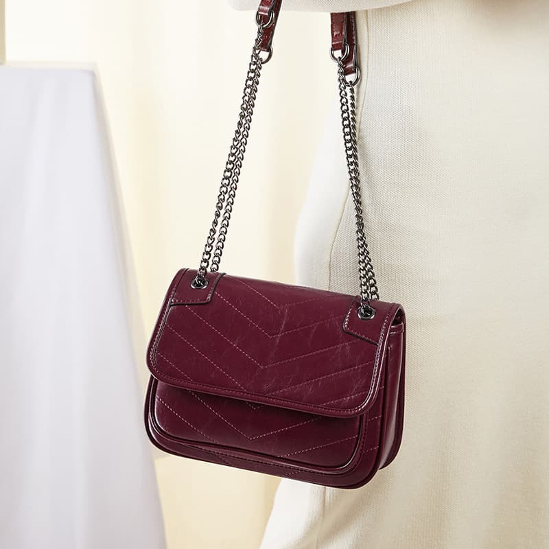 Bolsa feminina de couro bovino, bolsa de ombro feminina 4