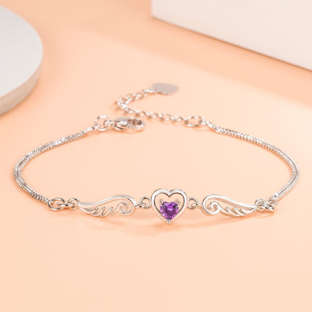 Pulseira de coração feminina da moda 9