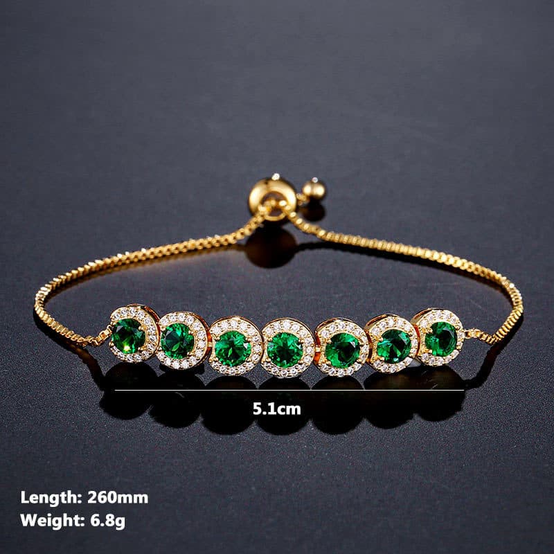 Pulseira Feminina Ajustável Com Zircônia 4