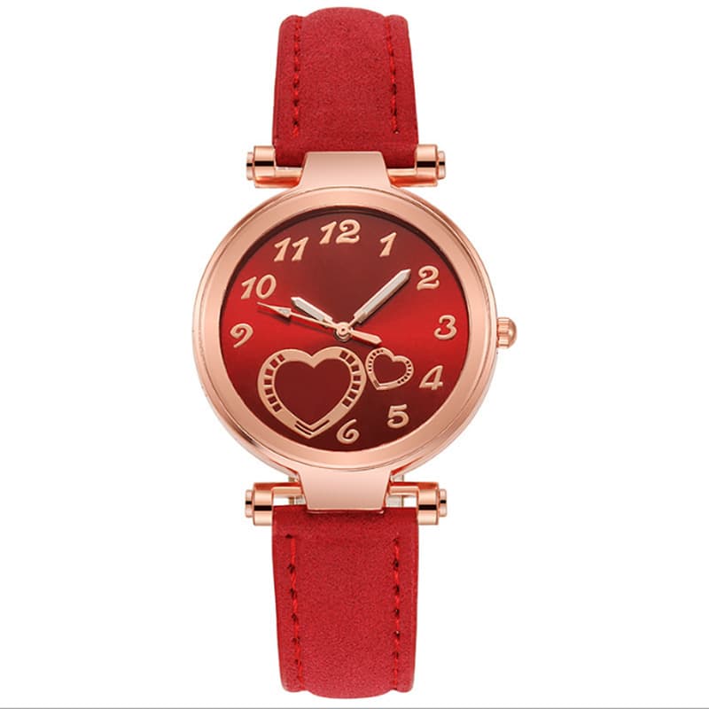 Relógio feminino estilo INS com estampa de amor 5