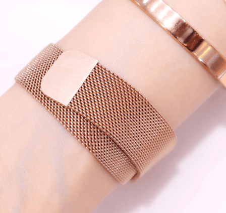 Relógio feminino quadrado com strass 10