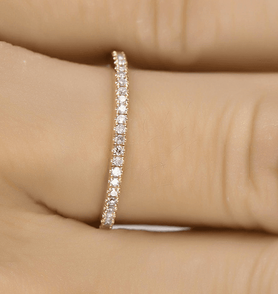 Anel Feminino com Strass 6