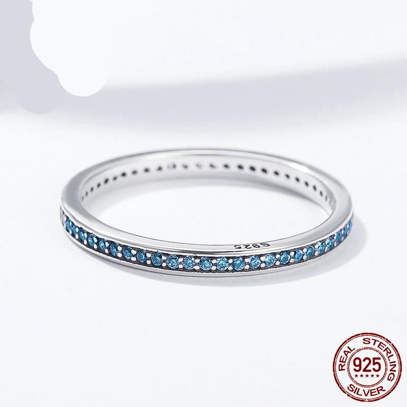 Anel cor prata S925 4