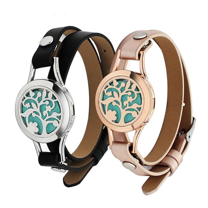 Pulseira de couro feminina