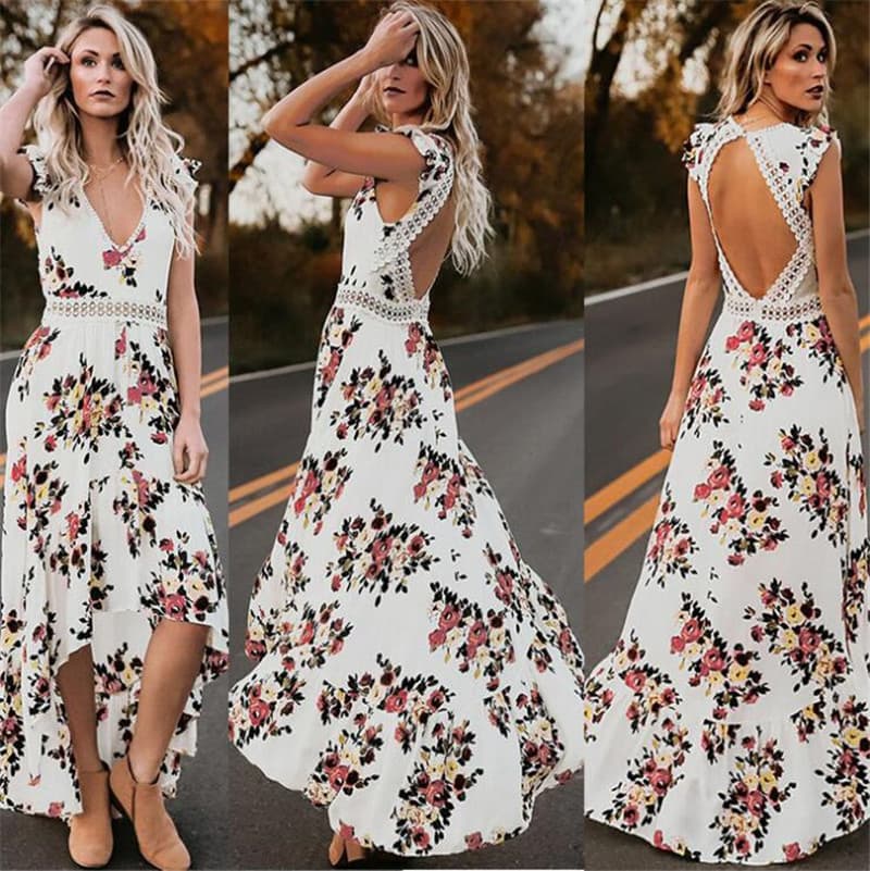 Vestido Sem Mangas Com Estampa Irregular 3