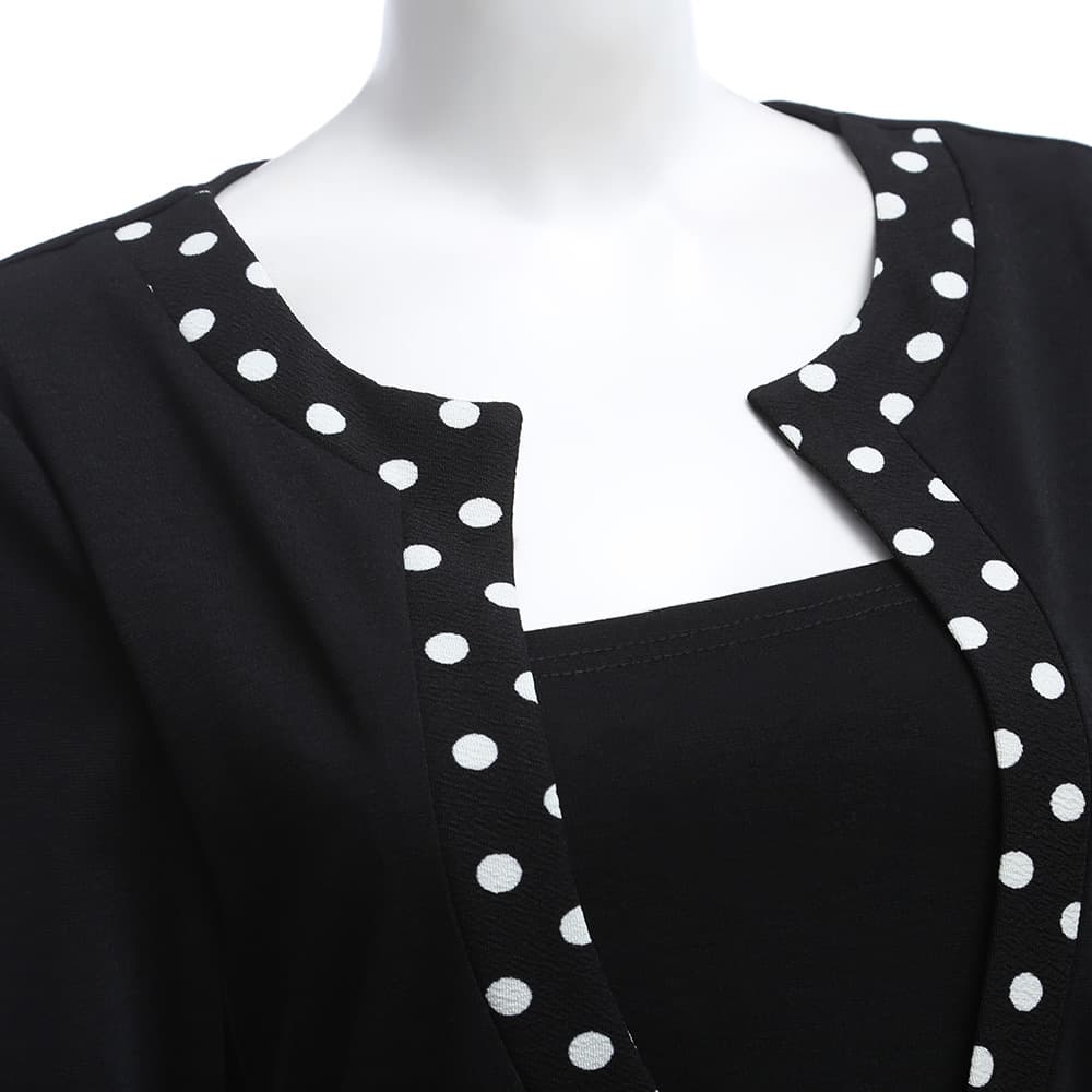vestido com costura em ponto de onda que demonstra temperamento 4