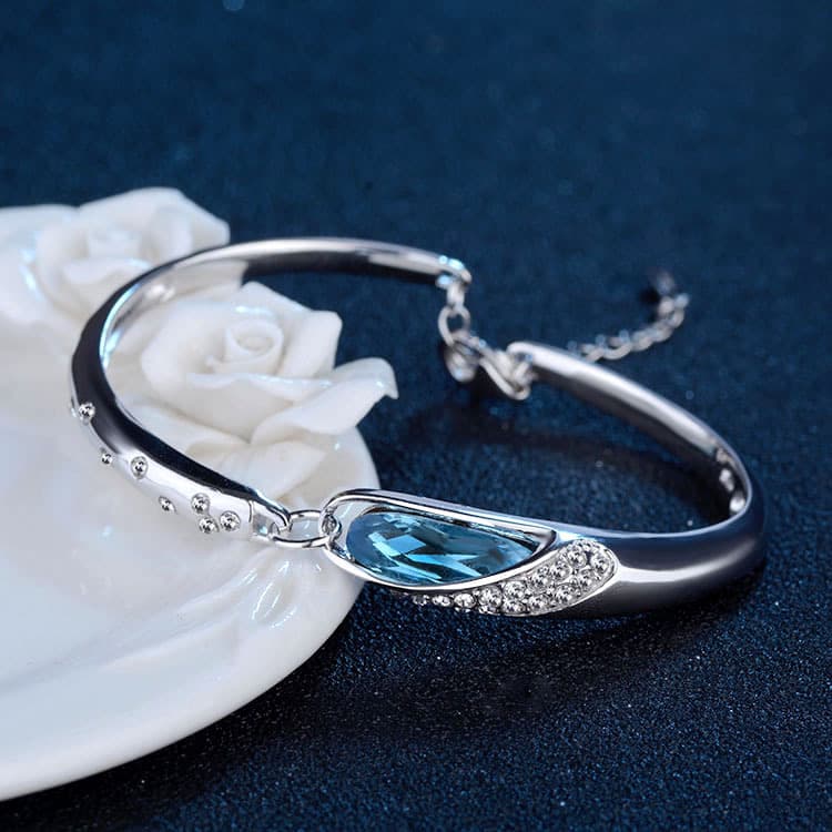 Pulseira feminina de cristal austríaco
