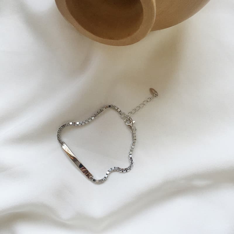 Pulseira feminina em cor prata 925 2