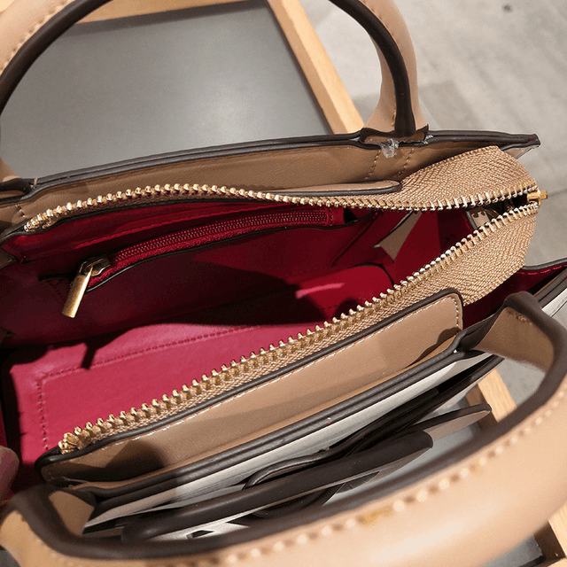 Bolsa tote cor creme para mulheres 3