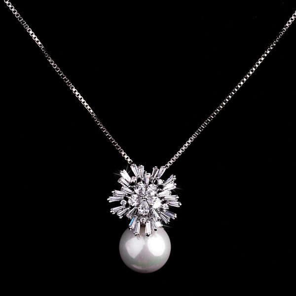 Pearl Zircon Colar