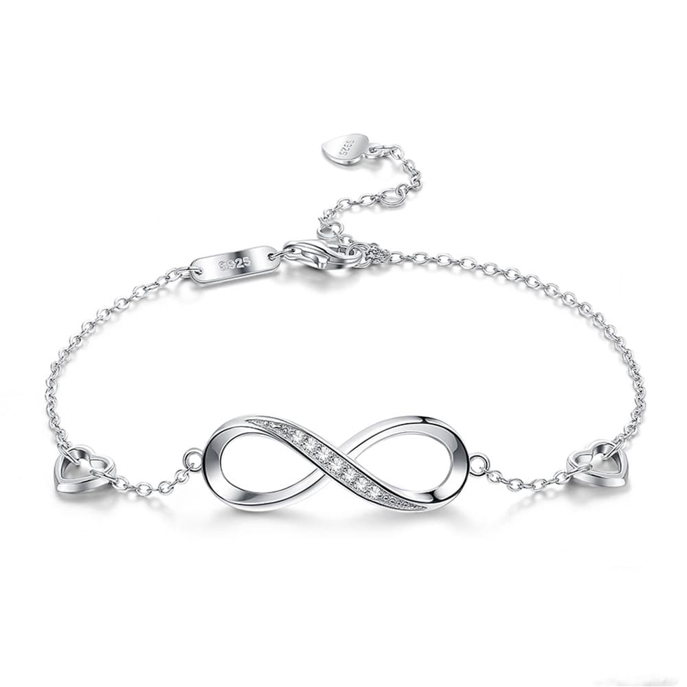 Sterling Silver 8 Pulseira Pulseira Female Silver Joias