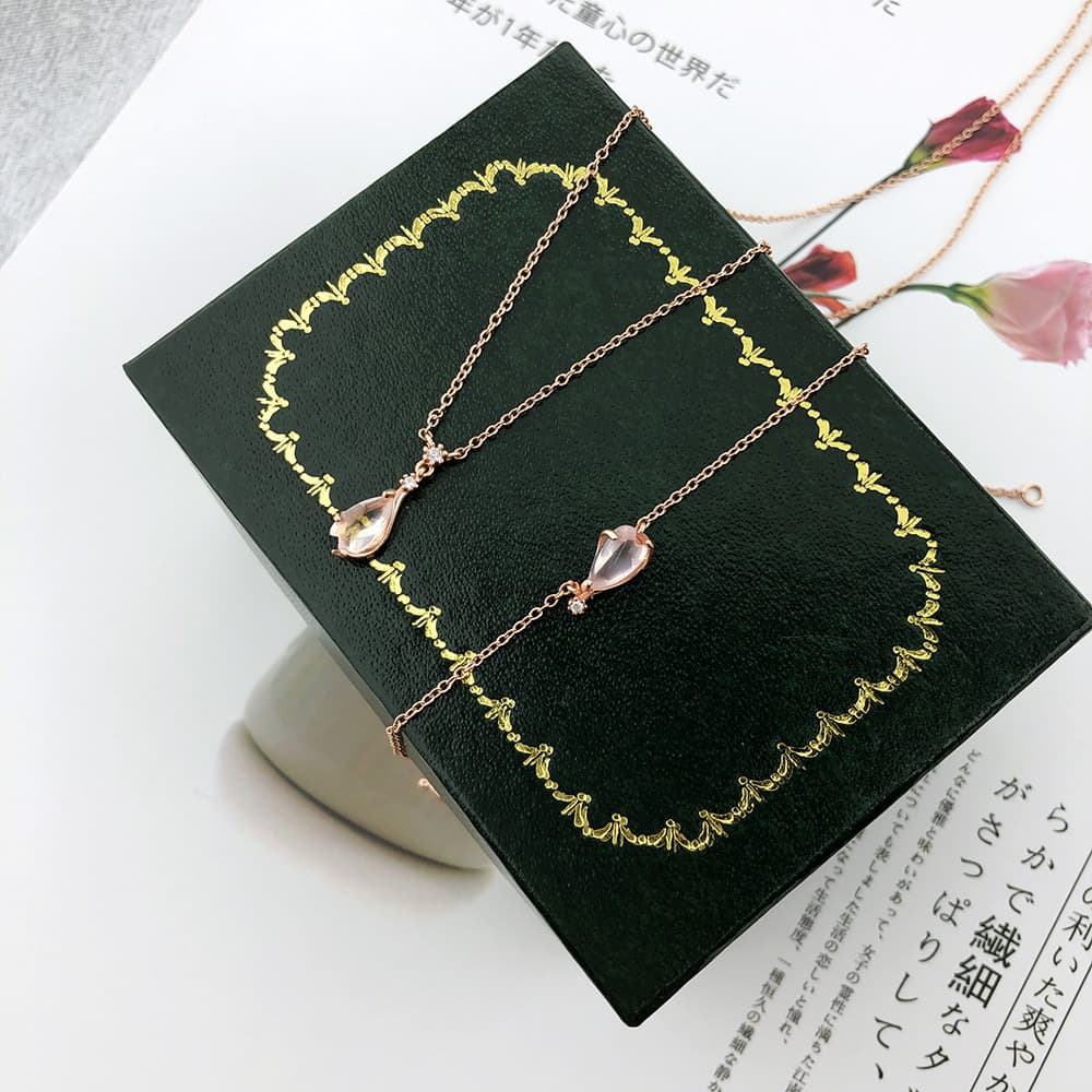 Pulseira feminina de cristal com flor de cerejeira 5