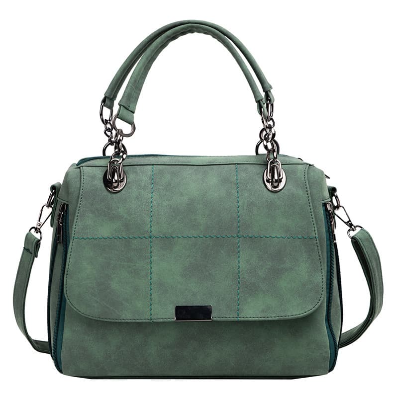 Matte Feminino Scrub Female Shoulder Bolsas Large Capacity Matcha Green Pu Leather Lady Totes Boston Bolsa For Travel Hand Bolsas