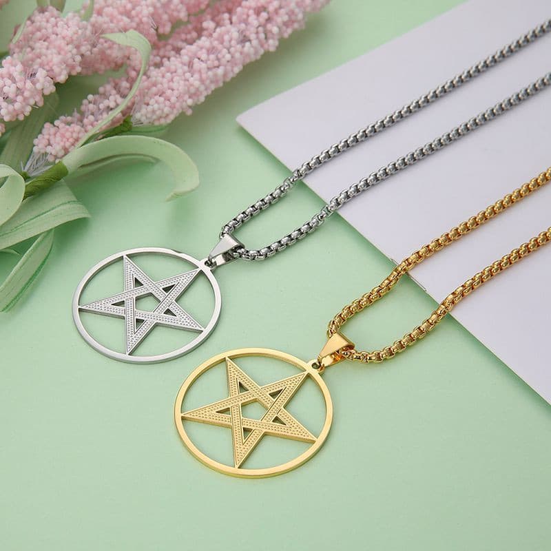 Colar feminino com pingente de personalidade, estilo suéter.