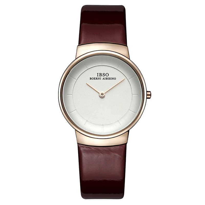 Novo relógio de quartzo minimalista e fino para mulheres 8