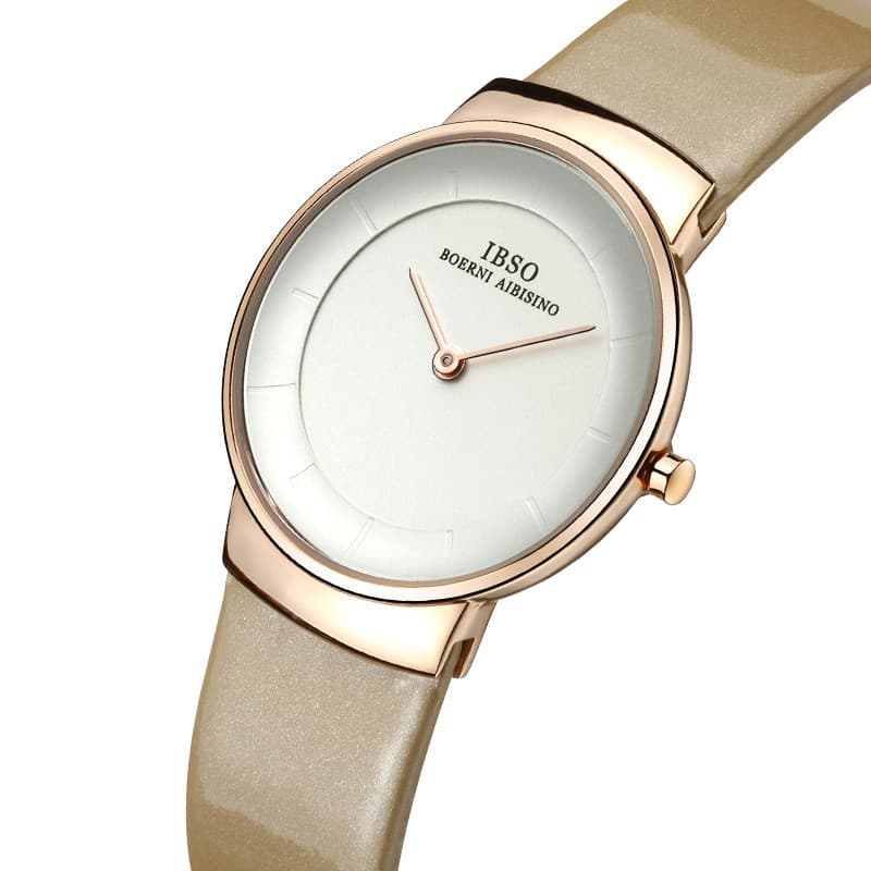 Novo relógio de quartzo minimalista e fino para mulheres 6