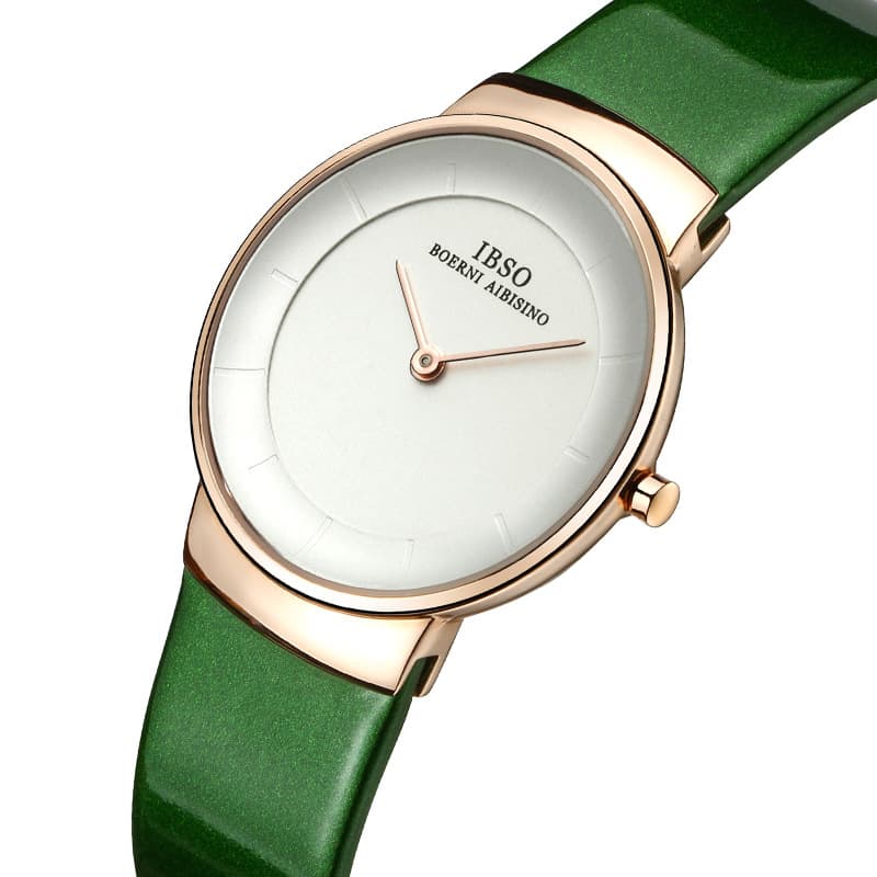 Novo relógio de quartzo minimalista e fino para mulheres 7