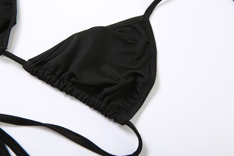Conjunto de biquíni com calcinha de alças para mulheres 7