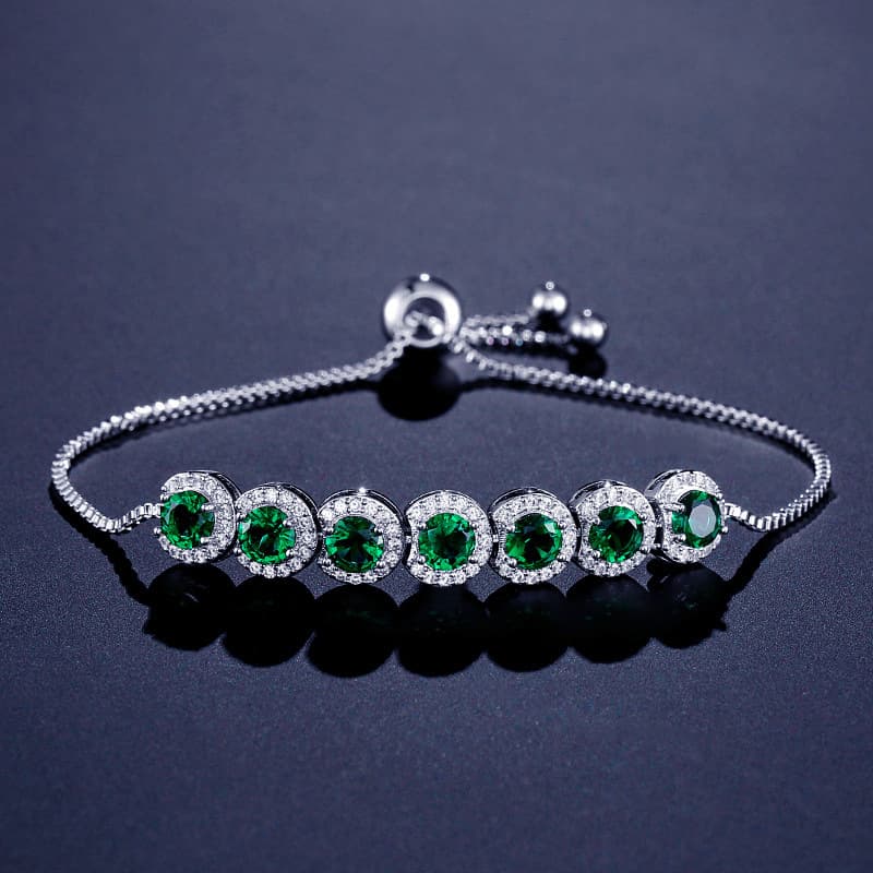 Pulseira Feminina Ajustável Com Zircônia 7