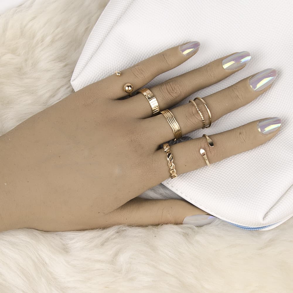 Conjunto de anéis Cold Retro Ins Ring 4