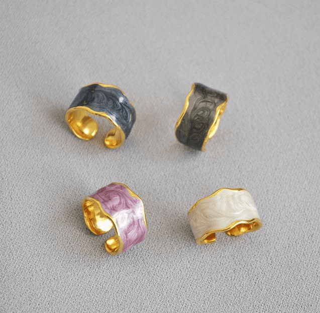 Anel de flor de zircônia 6