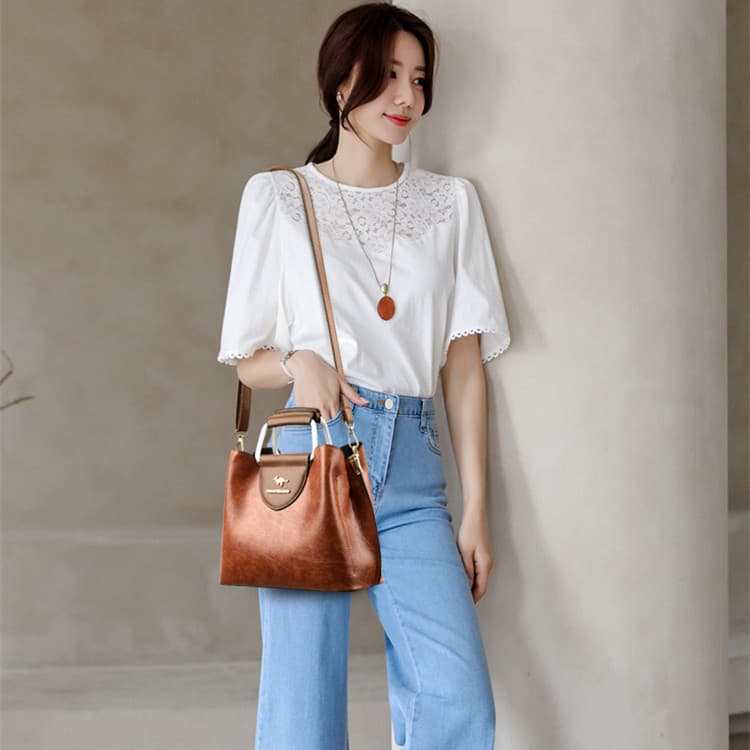 Bolsa de ombro casual feminina 7