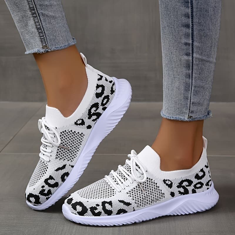 Sapatos Leopardo Renda