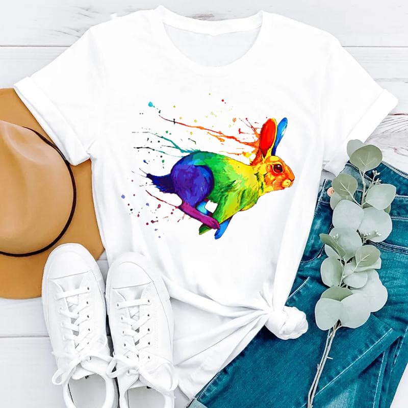 Blusa feminina casual com estampa moderna e estilosa 6