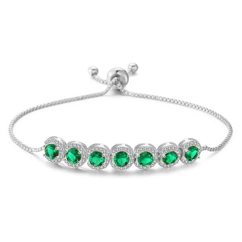 Pulseira Feminina Ajustável Com Zircônia 5