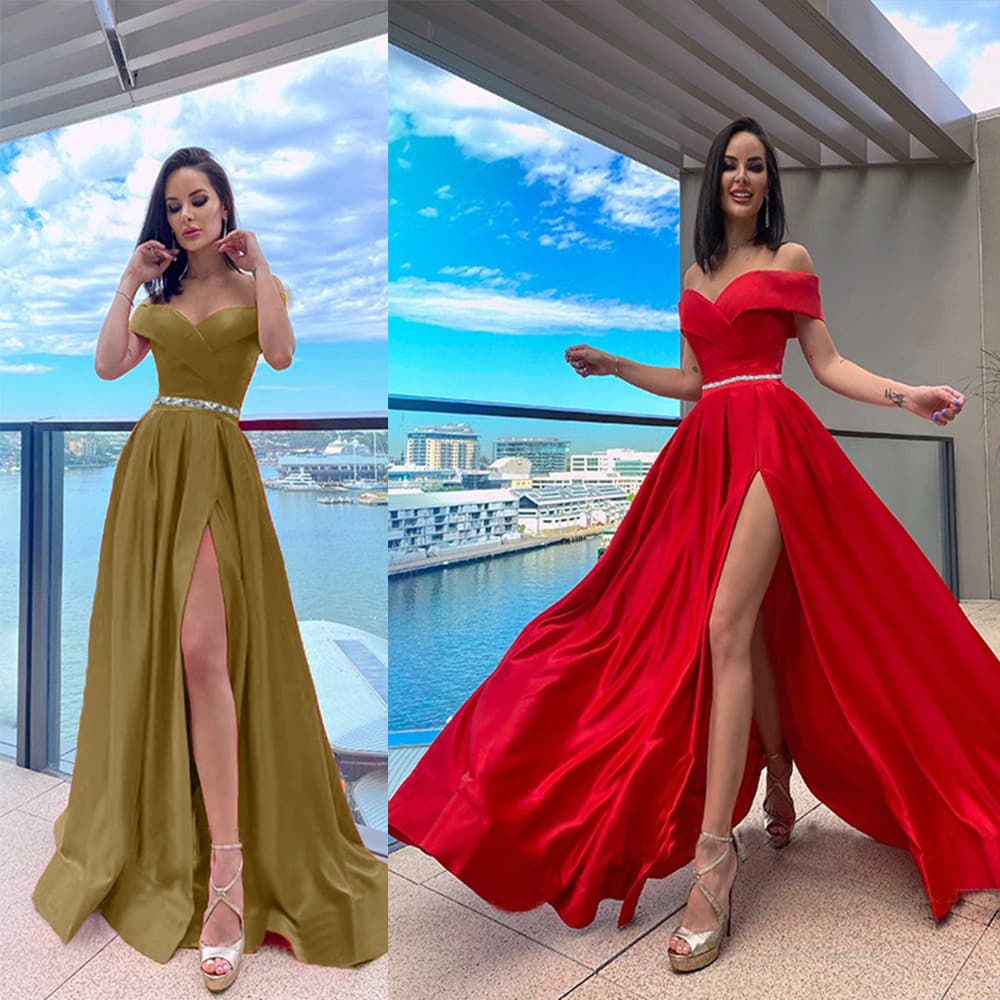 Women'S Longo Vestido Trailing Banquet