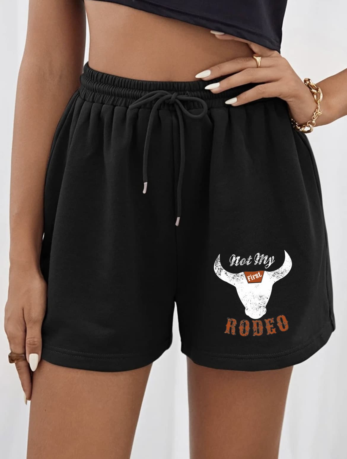 Shorts Casuais Folgados.