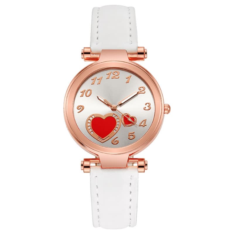 Relógio feminino estilo INS com estampa de amor 2