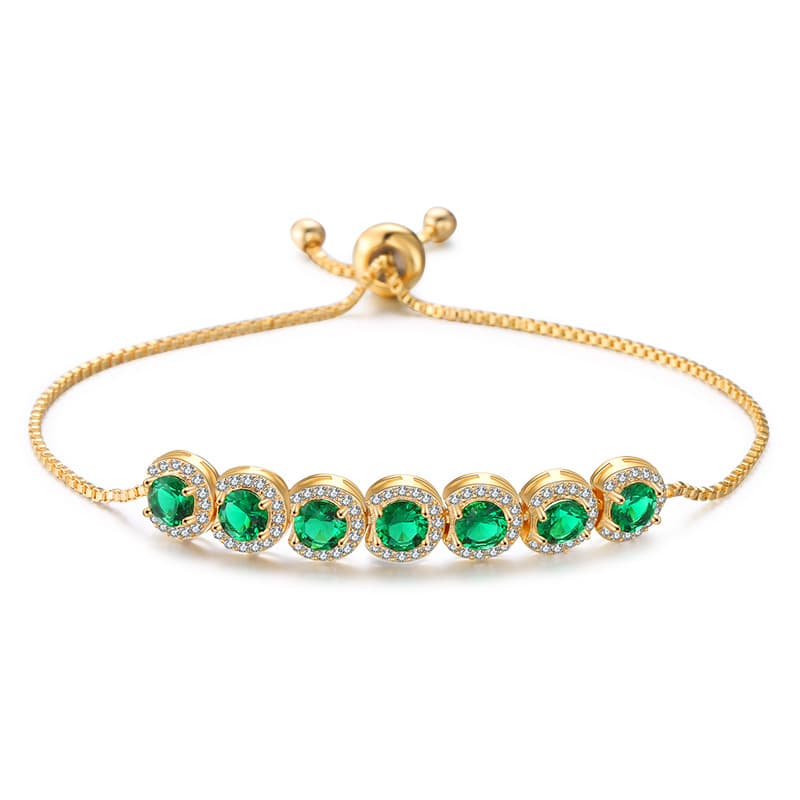 Pulseira Feminina Ajustável Com Zircônia 2