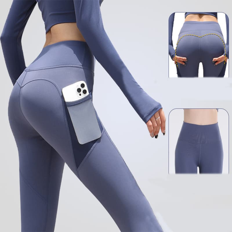 Gym Sport Seamless Leggings With Pockets Push Up High Waist CalçAs Feminino Fitness Running Yoga CalçAs Gym Sport Seamless Leggings