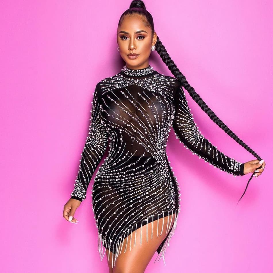 Vestido Curto Heavy Com Pérolas Virada 2027 7
