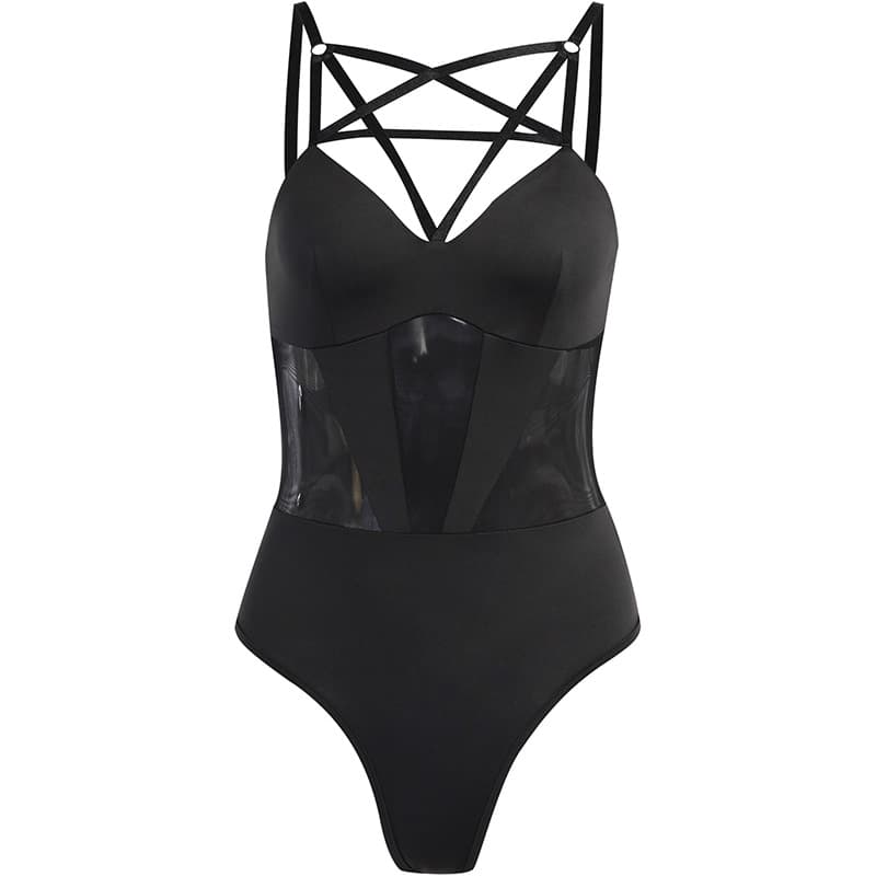 Body feminino de malha vazada 6